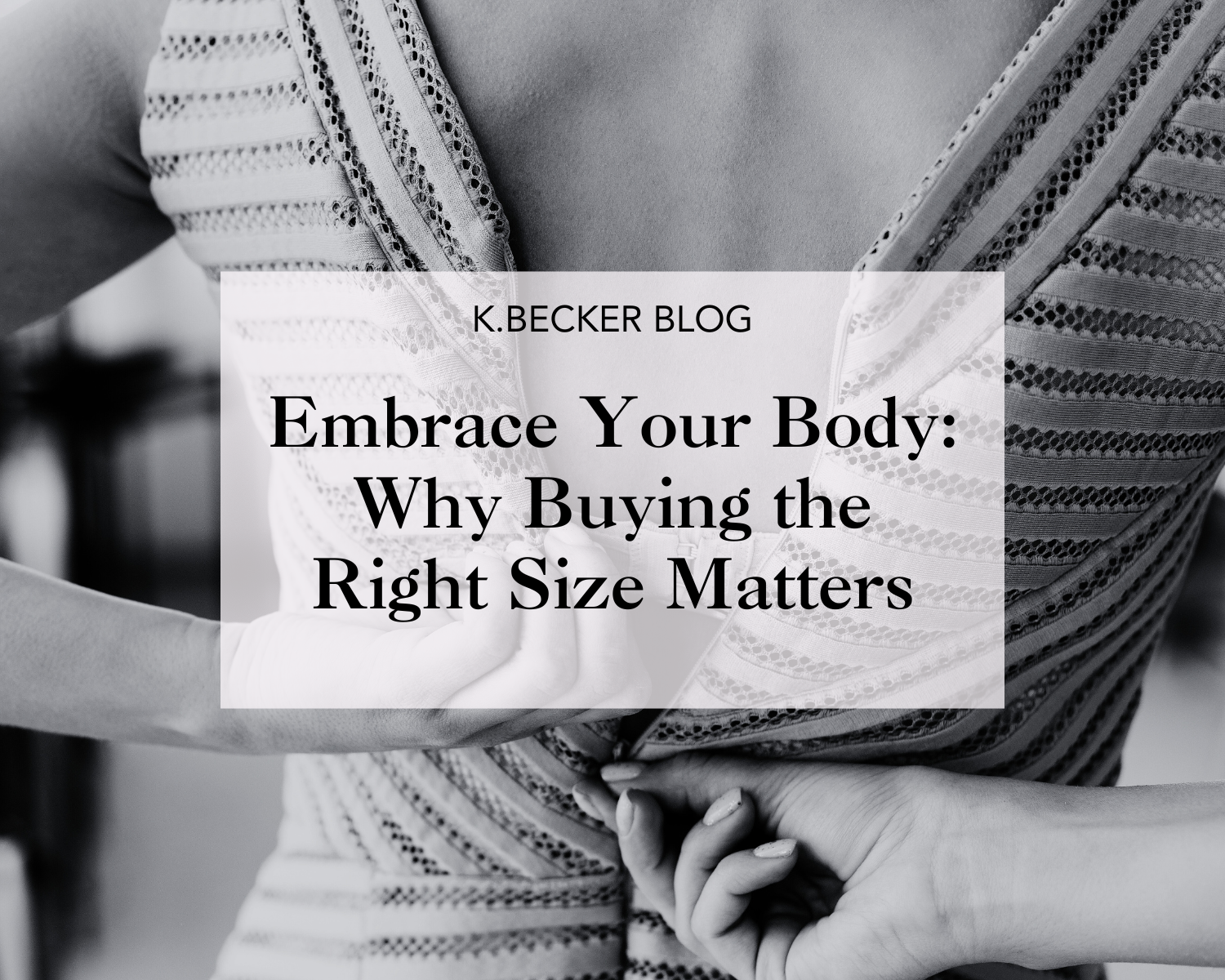 Are you wearing the right size clothing? It could make all the difference....