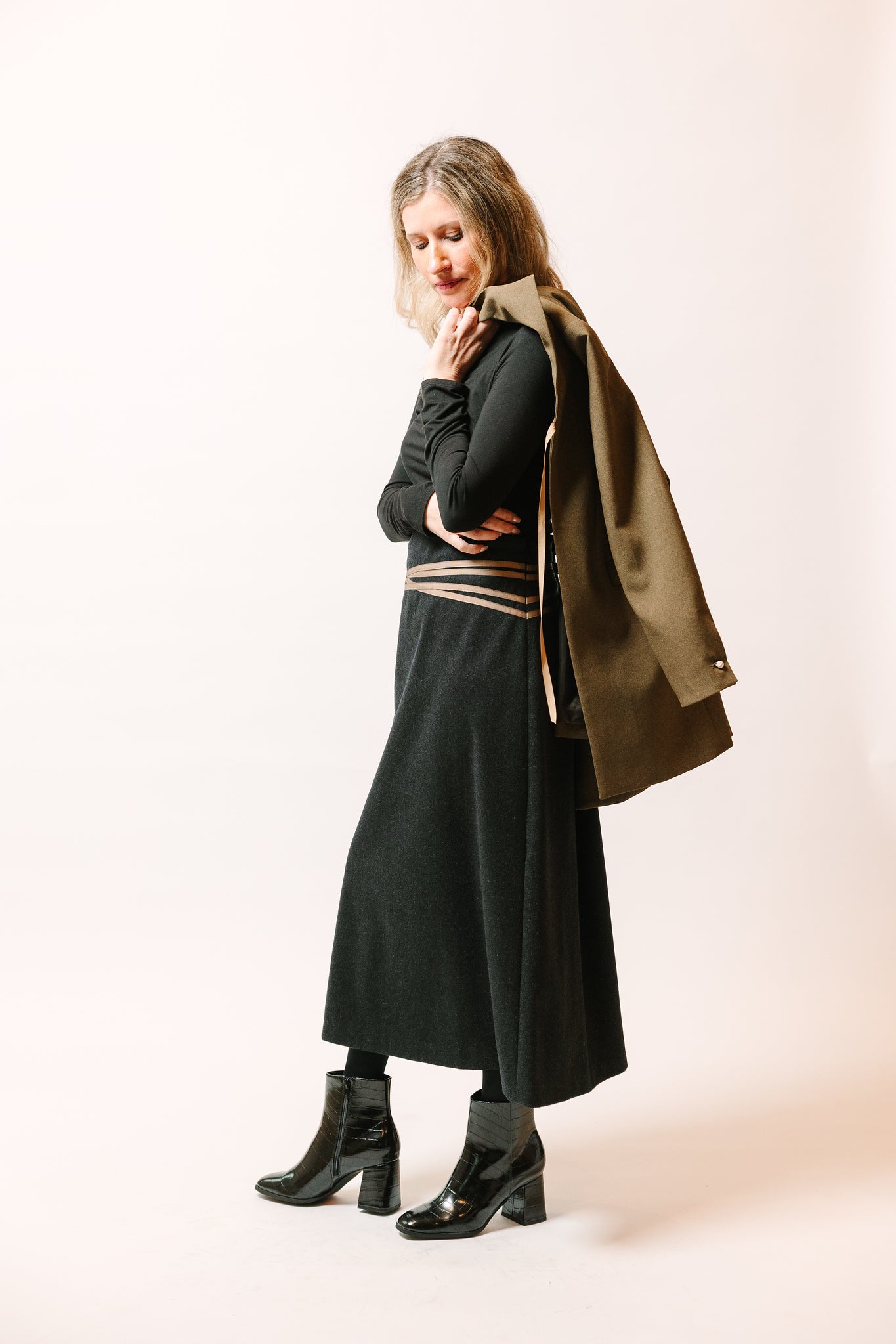 A Line Skirt in Wool