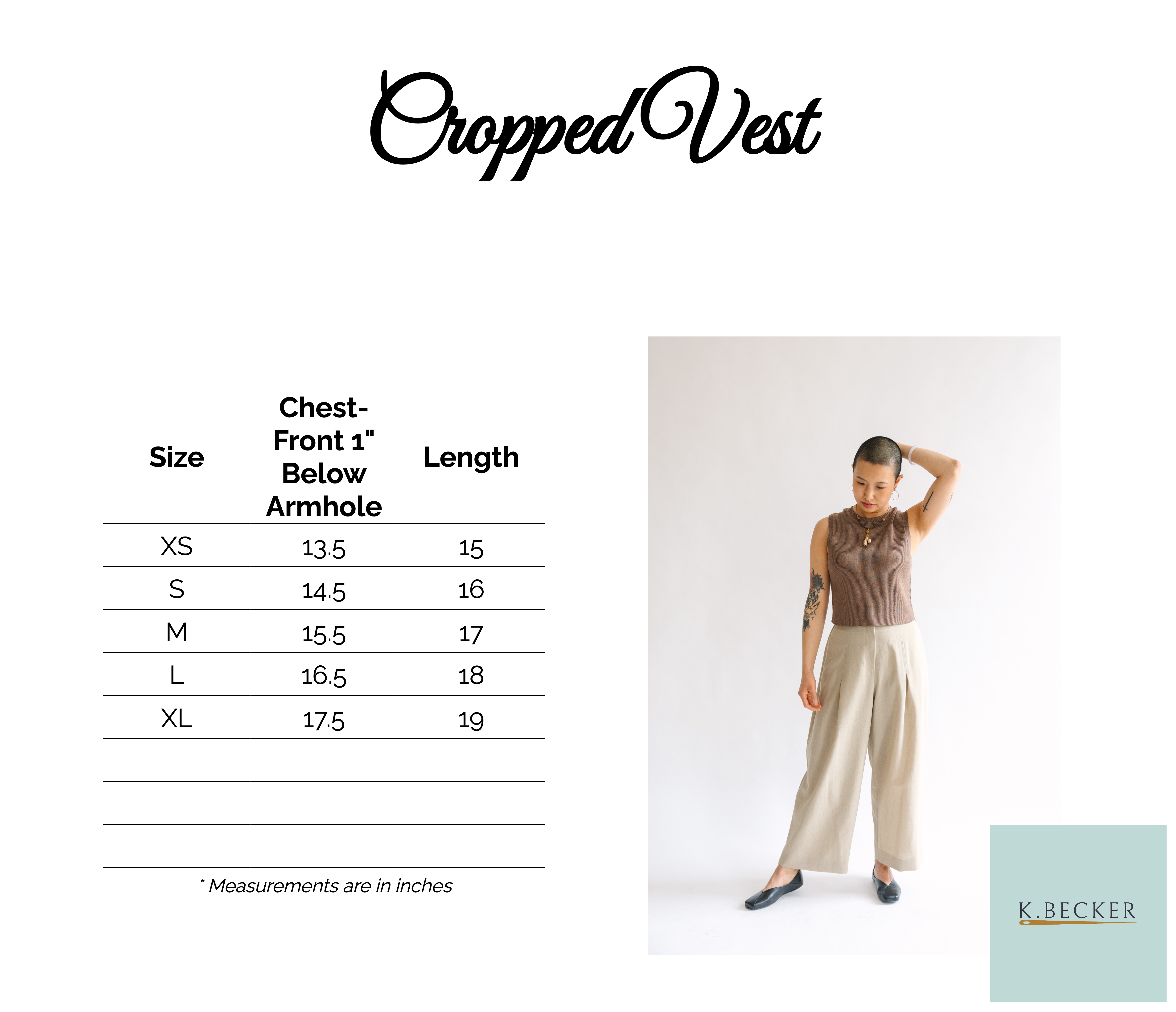 Cropped Studio Vest