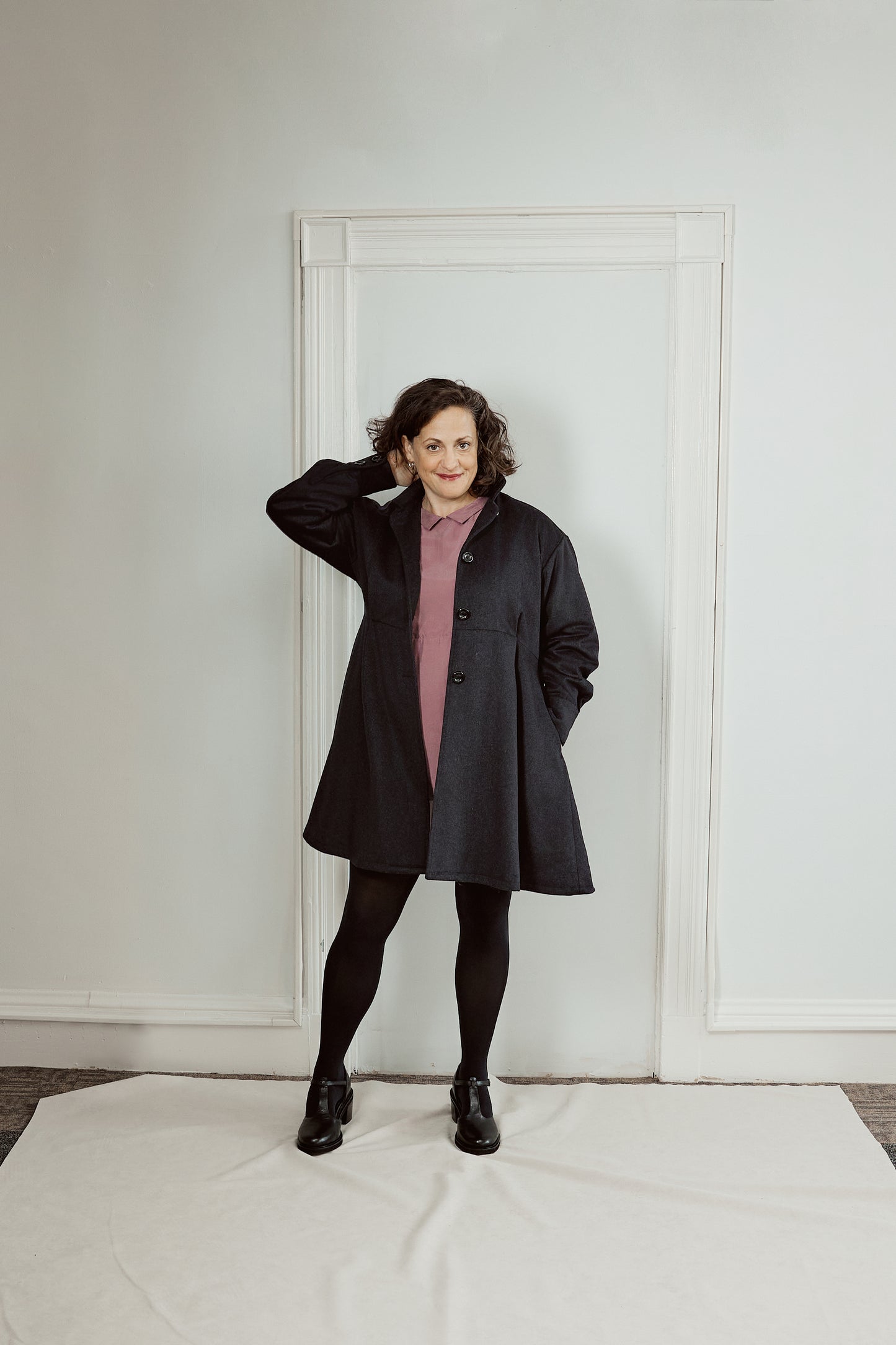 Essential Swing Dress (Pale Grape/Blush)