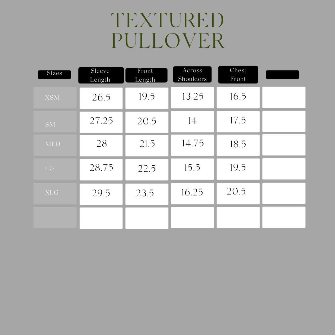 Textured Pullover in Merino