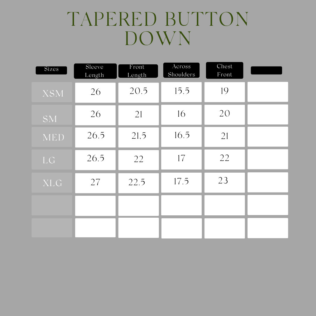 Tapered Button Down
