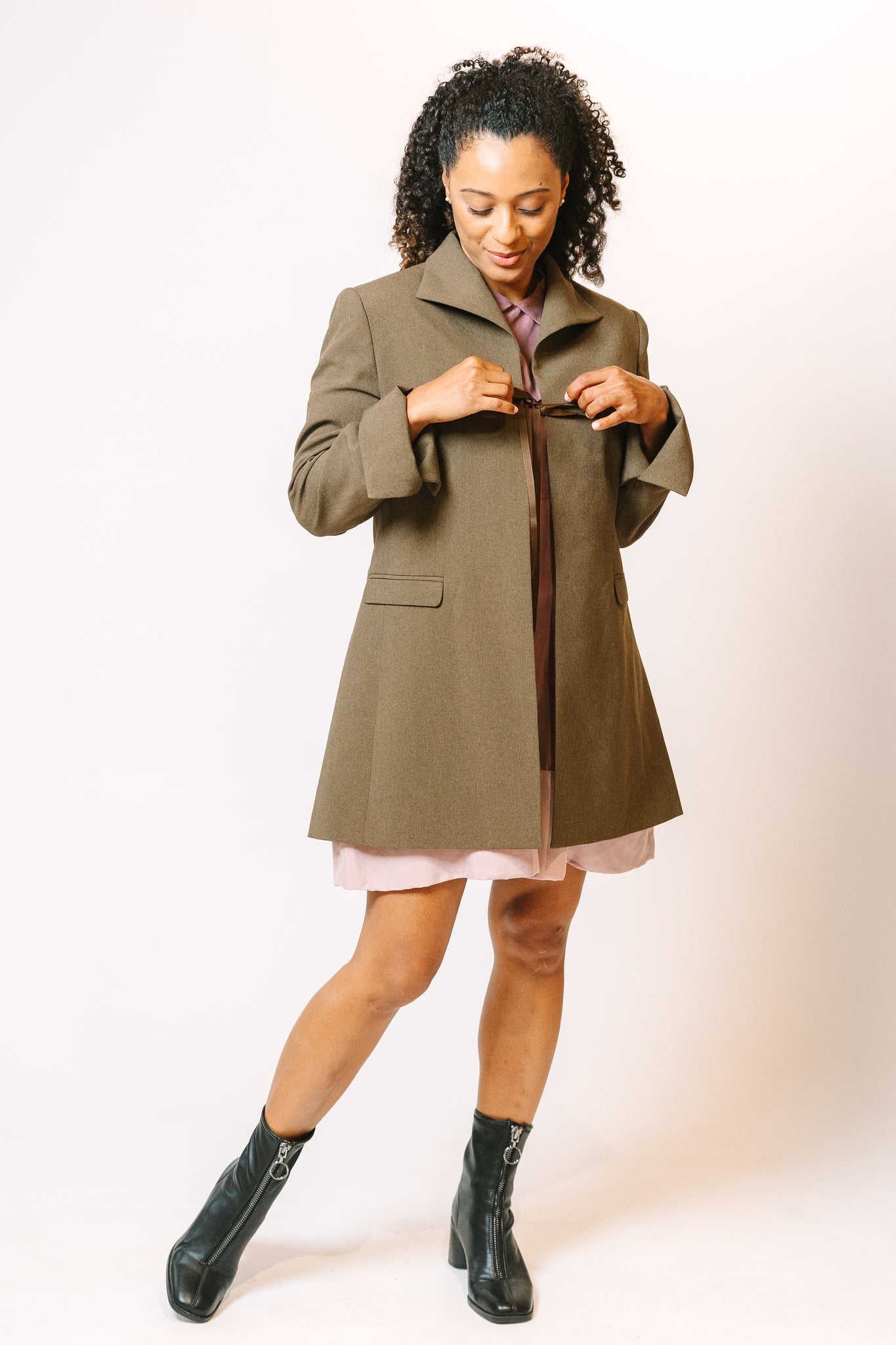 Homecoming Jacket in Army Green