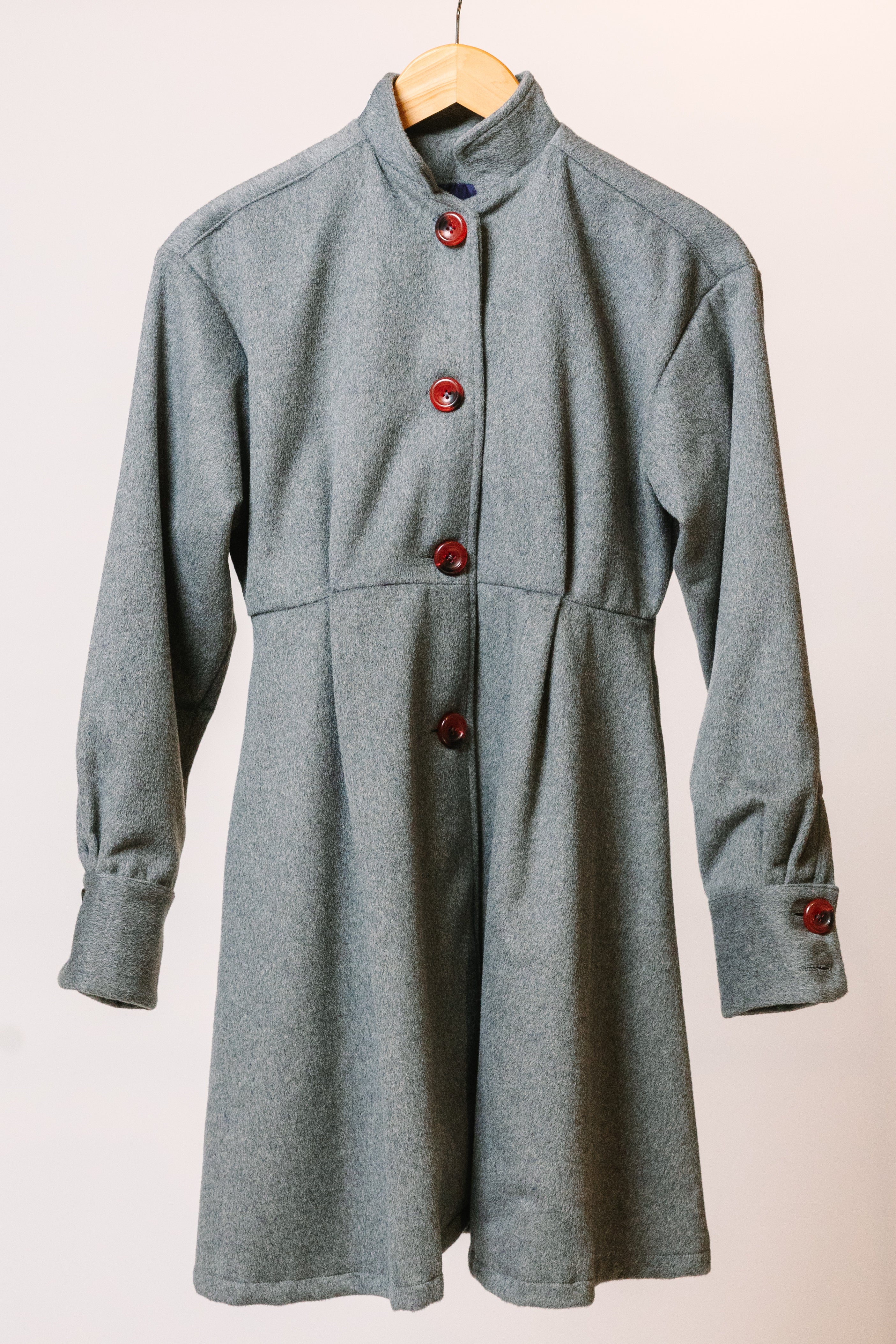 Wool Coat Pattern Swing Back Coats Essential Swing Coat In Harbor Grey