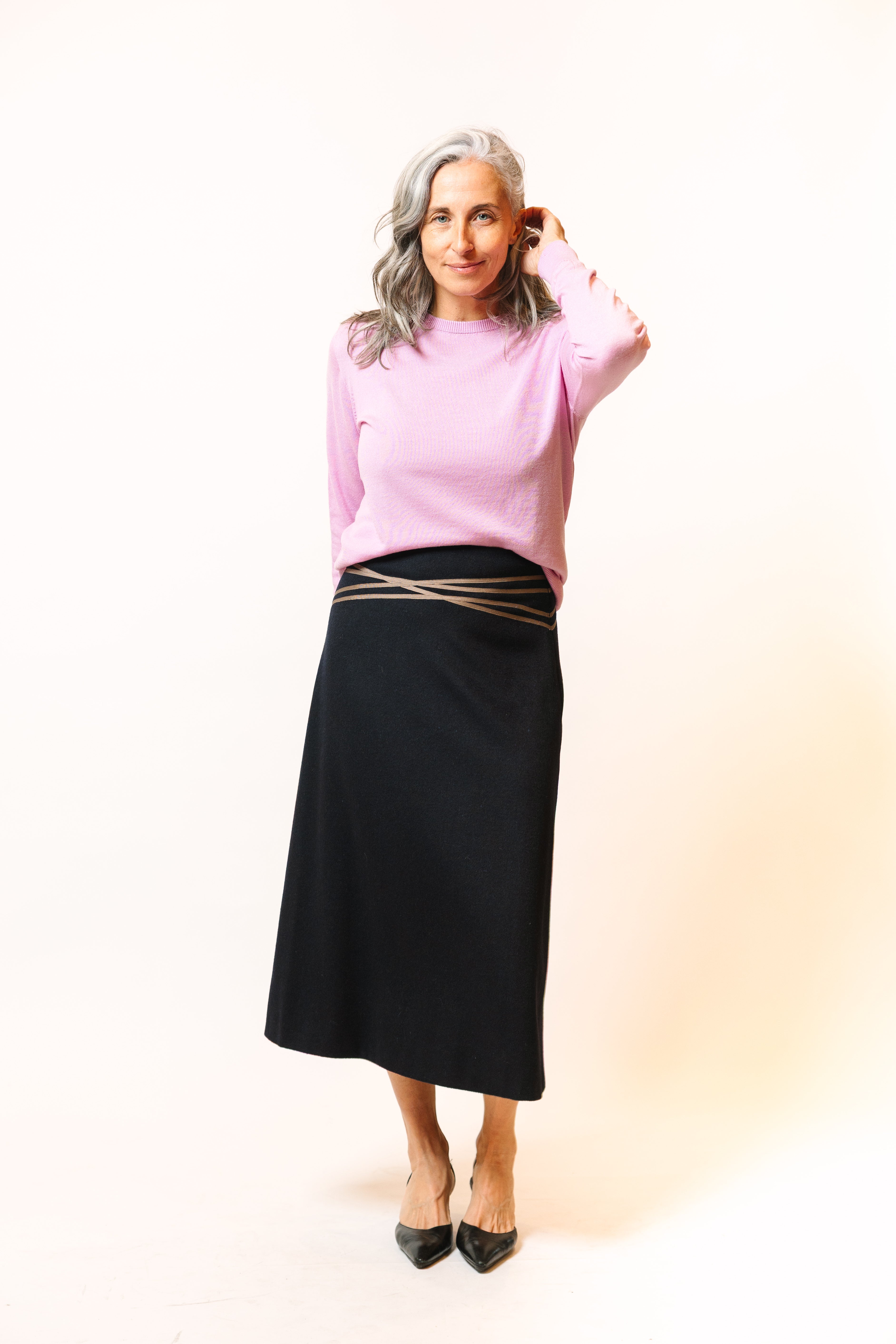 A Line Skirt in Wool