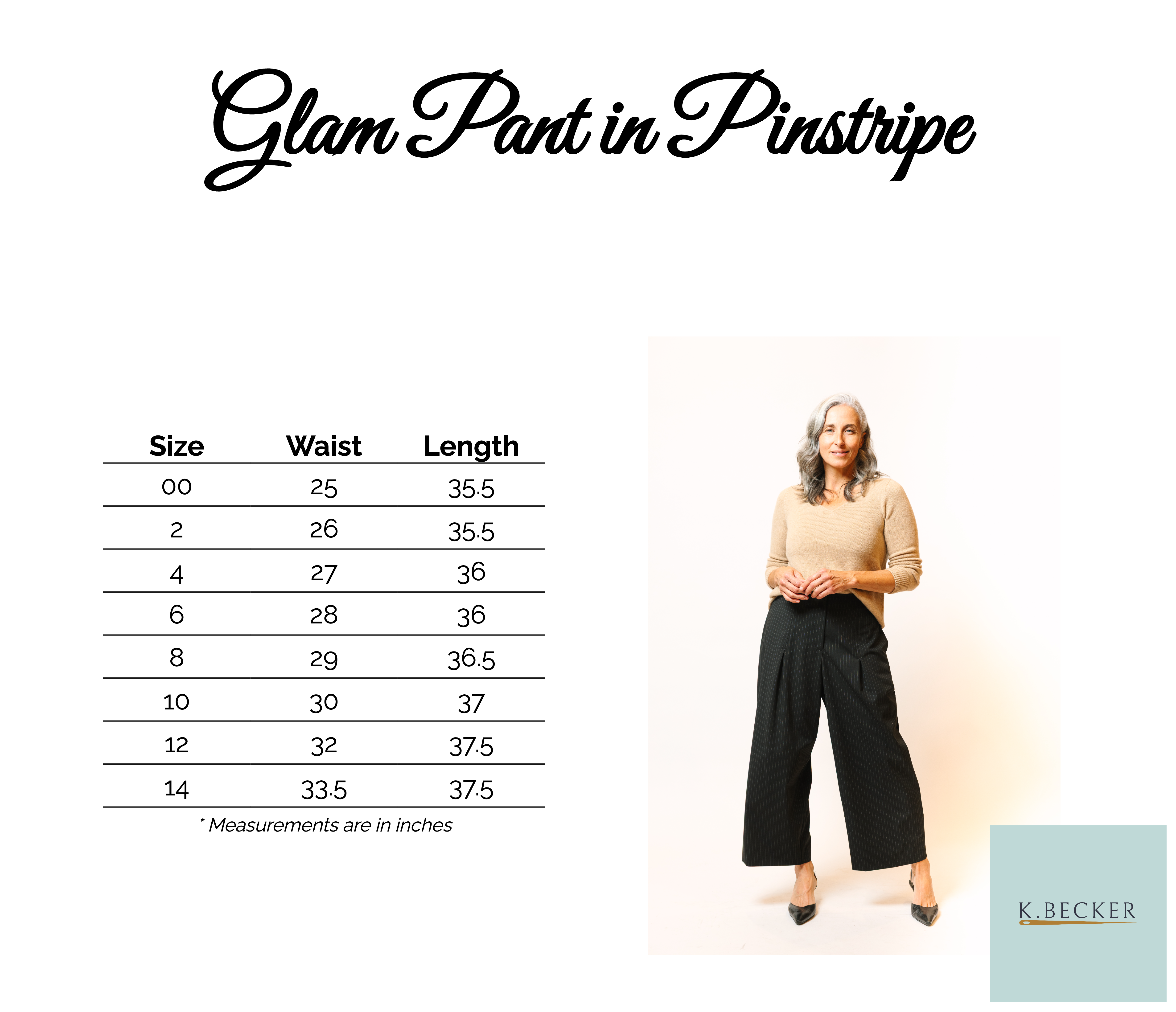 Glam Pant Pinstripe