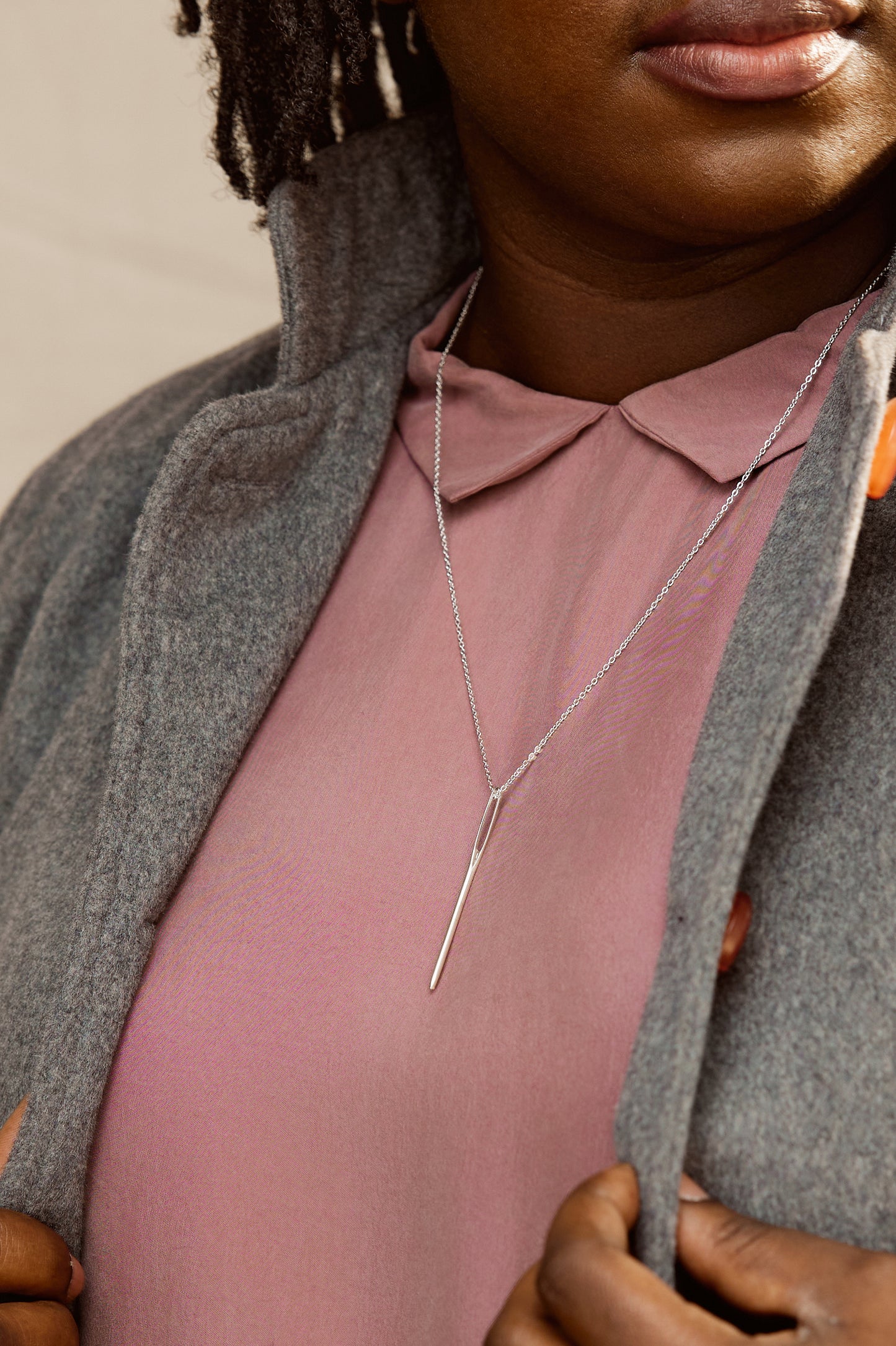 Signature Needle Necklace