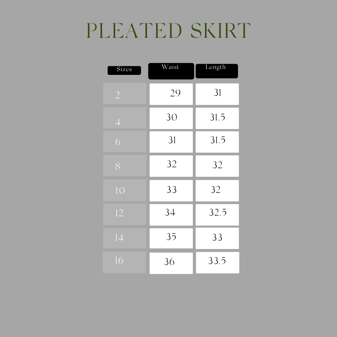 Pleated Taffeta Skirt